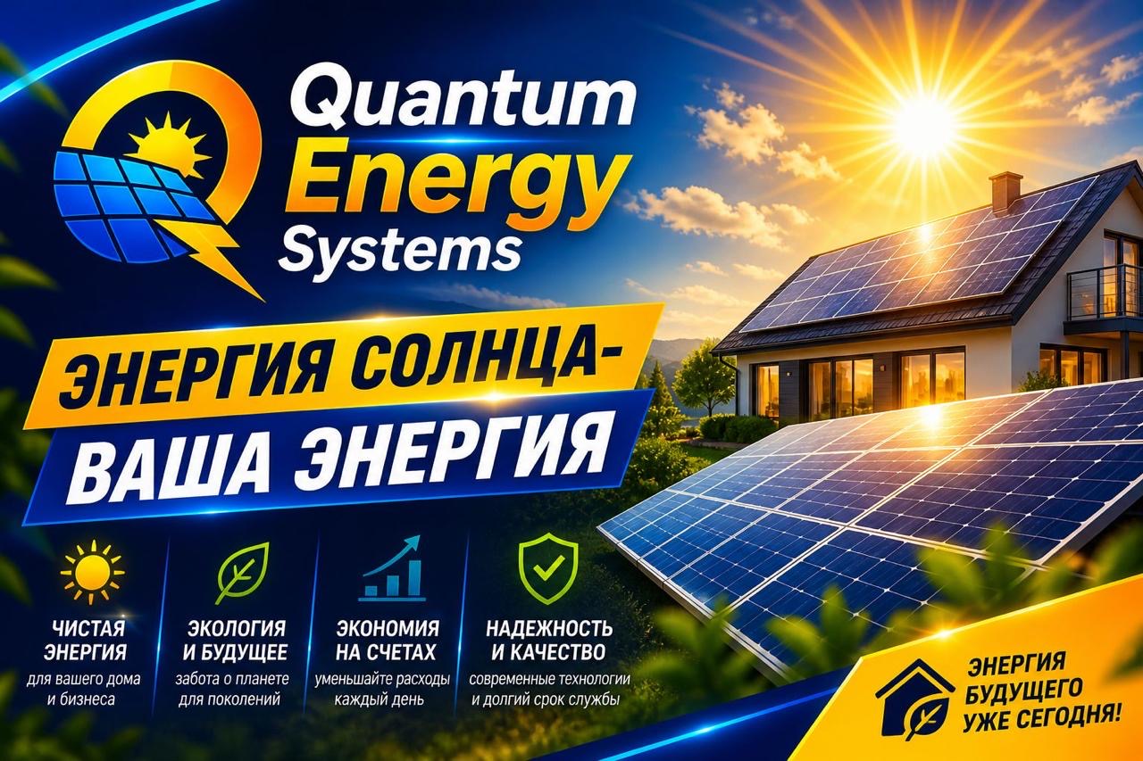Quantum Energy Systems — Энергия солнца, ваша энергия